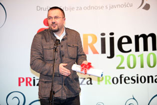 Miloje Sekulic po treci put prima PRiznanje